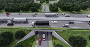 The plans for the Wood Lane junction between North Tuddenham - Easton