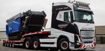 Monaghan Freight has taken delivery of a highly spec’d Volvo FH 540 Globetrotter 6x4 tractor unit