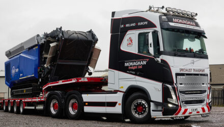 Monaghan Freight has taken delivery of a highly spec’d Volvo FH 540 Globetrotter 6x4 tractor unit