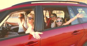 Family on holiday