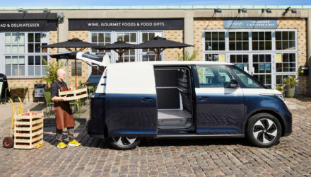 Driver loading a van