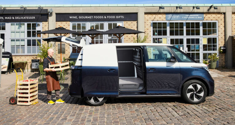 Driver loading a van