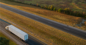 Truck on a highway