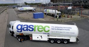 Gasrec tanker reloading with Bio-LNG fuel