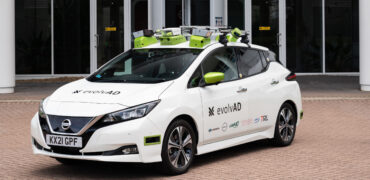 evolvAD Nissan Leaf autonomous research vehicle