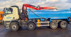 Valley Water Services DAF CF 450 tipper grabs purchased from MV Commercial