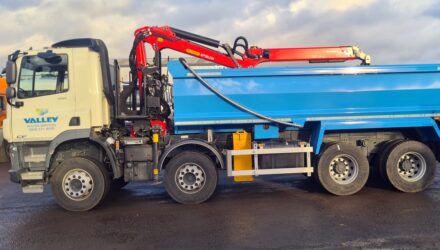 Valley Water Services DAF CF 450 tipper grabs purchased from MV Commercial