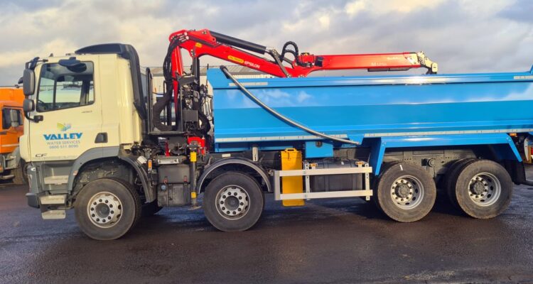Valley Water Services DAF CF 450 tipper grabs purchased from MV Commercial