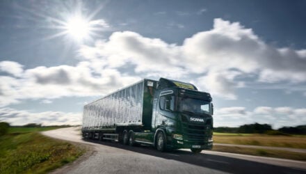 Scania R-series solar powered hybrid electric truck