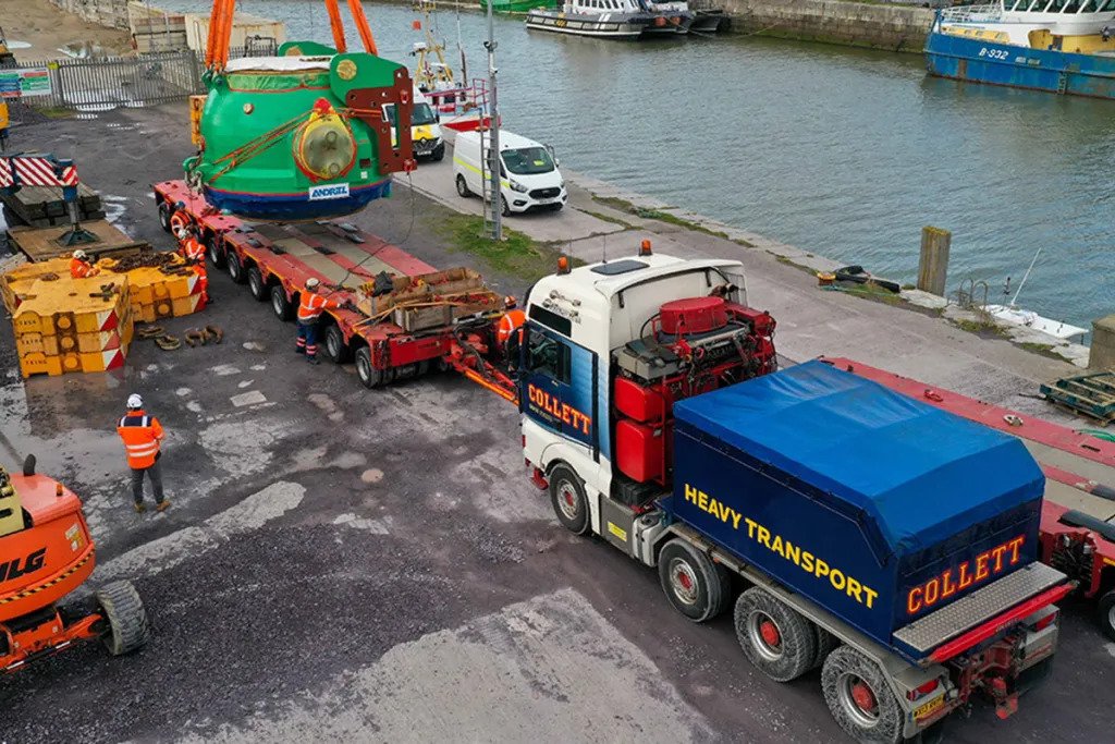 Loading the valves onto trailers