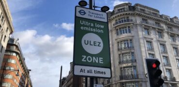 An ULEZ sign in London
