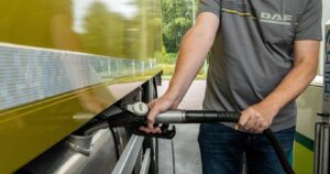 DAF truck using HVO fuel