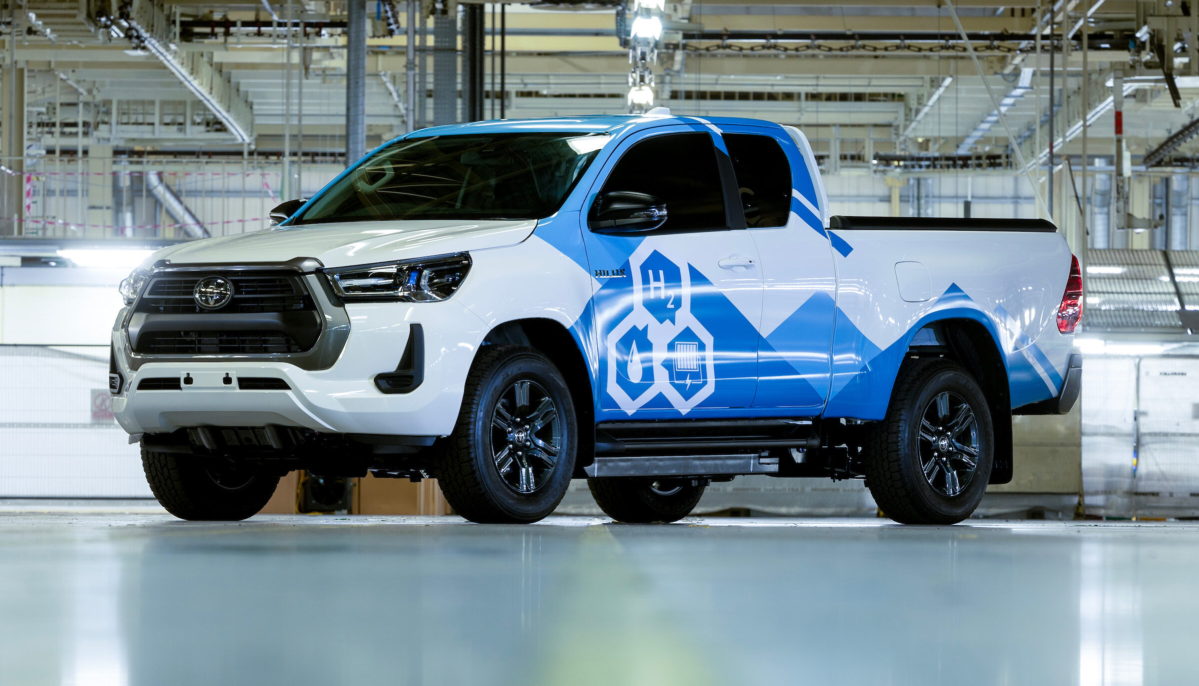 Hydrogen fuel-cell Toyota Hilux prototype