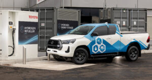 Hydrogen fuel-cell Toyota Hilux prototype