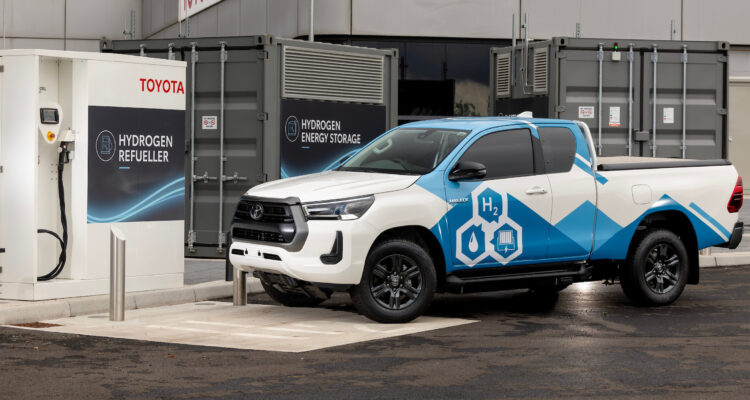 Hydrogen fuel-cell Toyota Hilux prototype