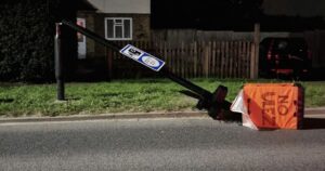 Vandalised ULEZ Camera