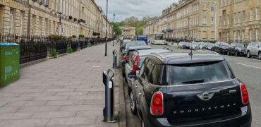 On street charging points served from a BT street cabinet