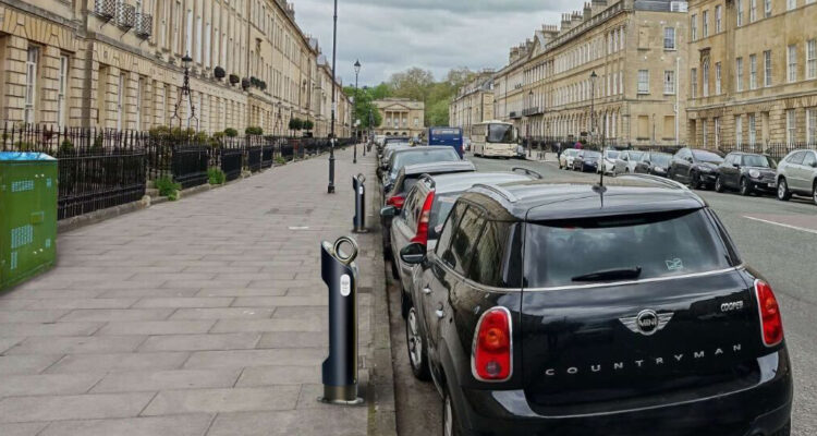 On street charging points served from a BT street cabinet