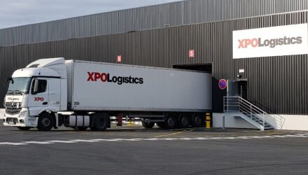 XPO Logistics depot and truck