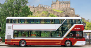 Double-decker Lothian bus