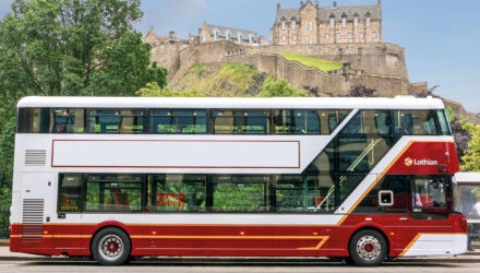 Double-decker Lothian bus