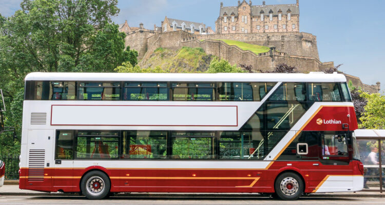 Double-decker Lothian bus
