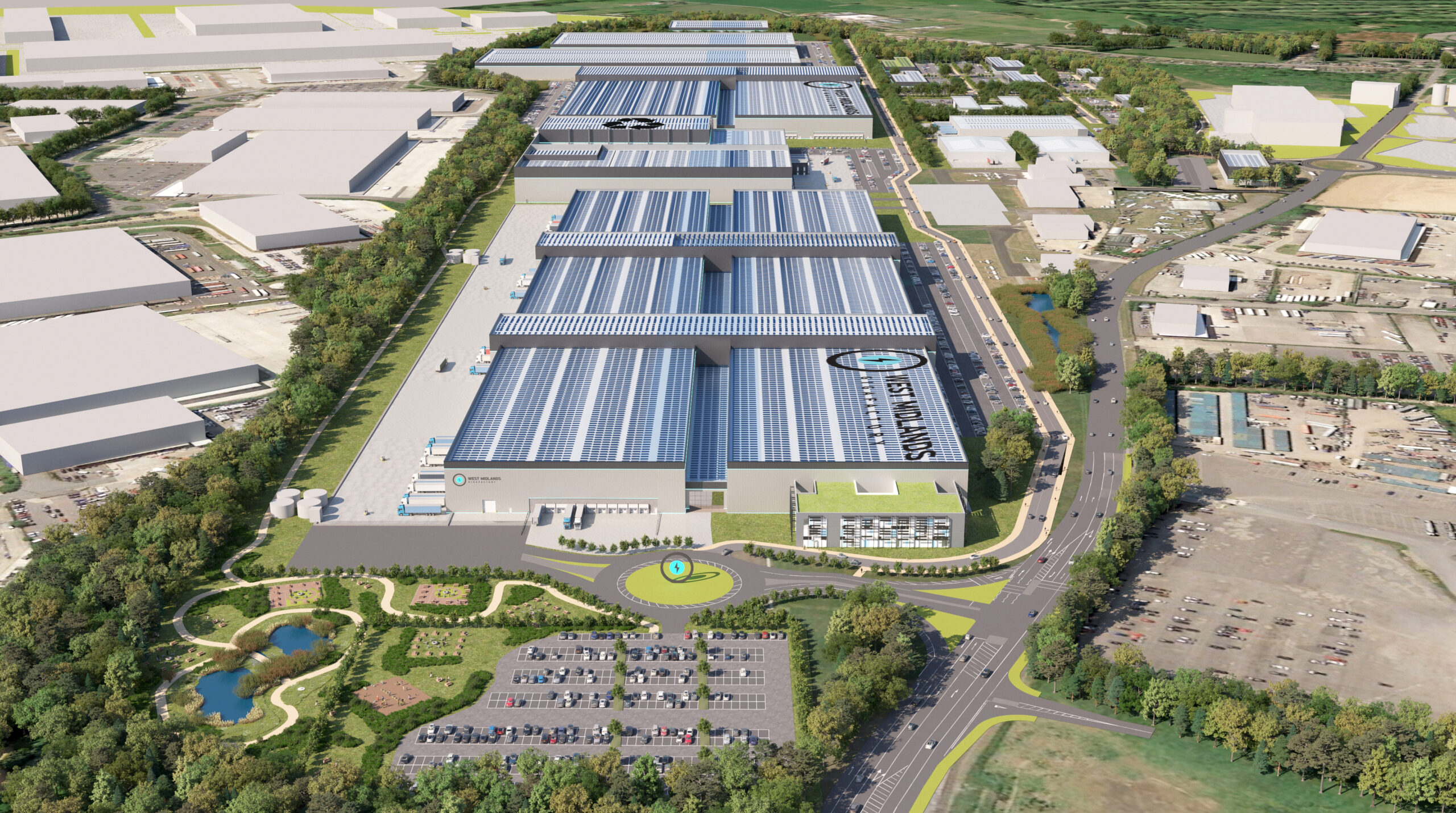 West Midlands Gigafactory aerial view