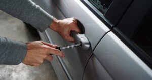 Breaking into a vehicle