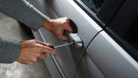 Breaking into a vehicle