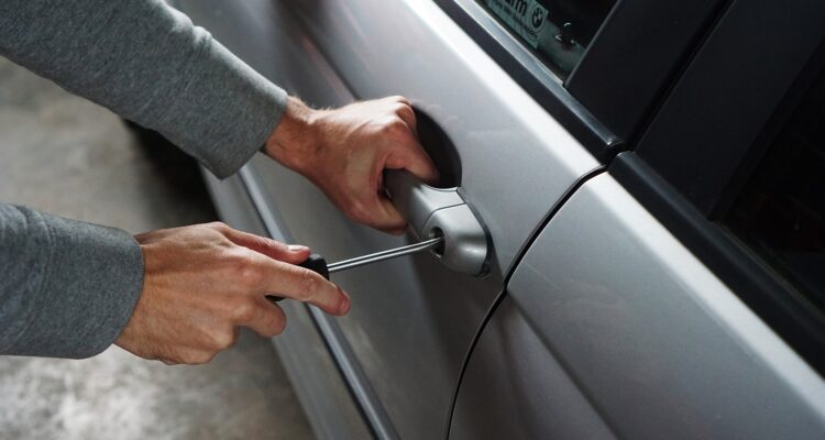 Breaking into a vehicle