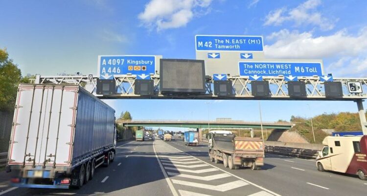 M42 Junction 9 Northbound