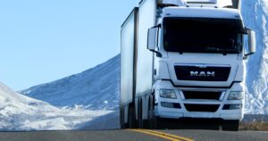 MAN truck on the road