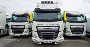 CN Glass trucks supplied by Alltruck