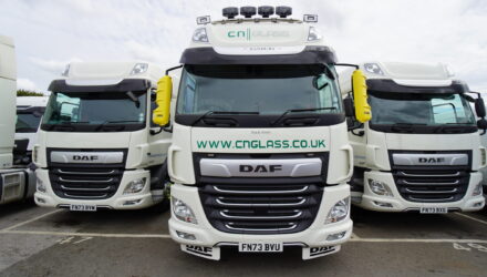 CN Glass trucks supplied by Alltruck