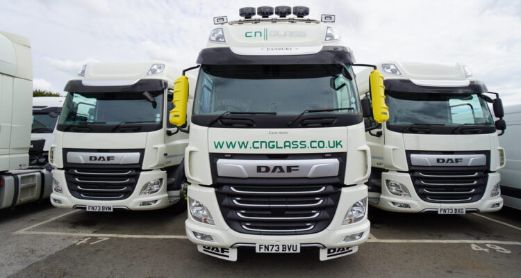 CN Glass trucks supplied by Alltruck