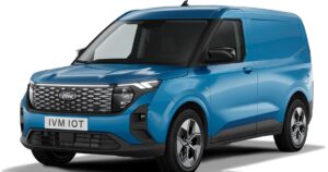 Blue Ford Transit Courier