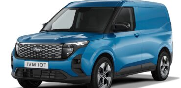 Blue Ford Transit Courier