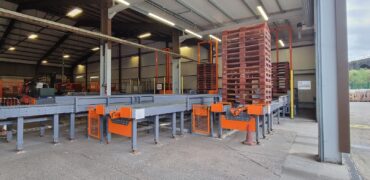 Pallet sorting line