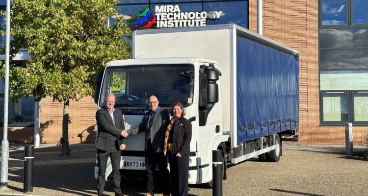 Tevva truck at MIRA Technology Institute