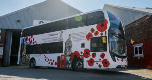 A Stagecoach Remembrance Day bus