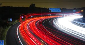 Motorway at night
