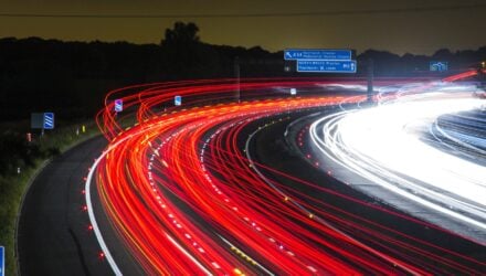 Motorway at night