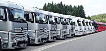 Parked HGVs