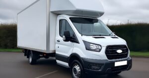White Ford Transit
