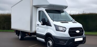White Ford Transit
