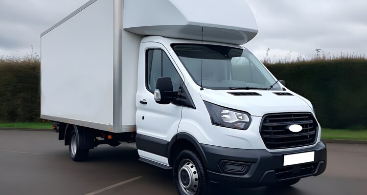 White Ford Transit