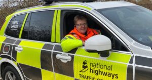 National Highways traffic officer Gaye Bayliss