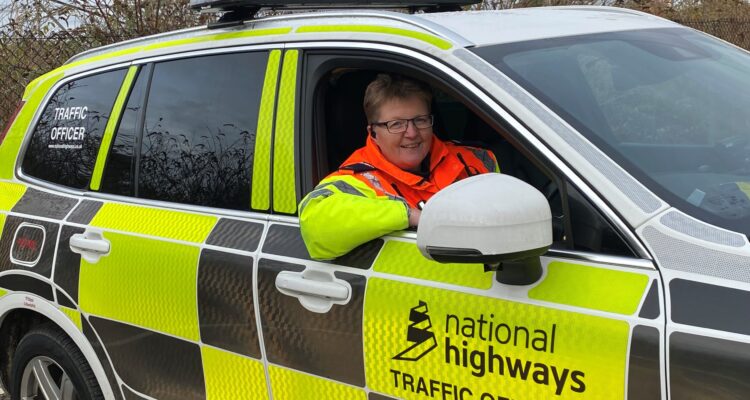 National Highways traffic officer Gaye Bayliss