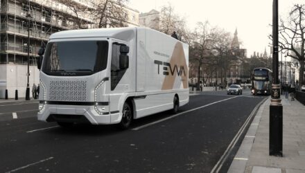 Tevva 7.5t electric truck in London