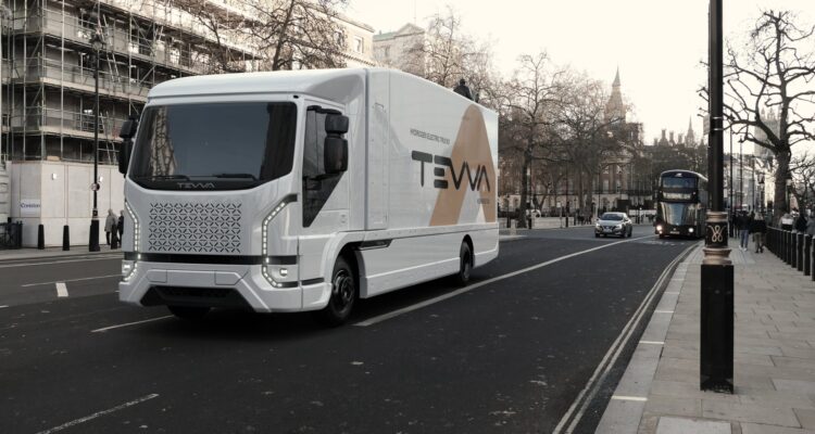 Tevva 7.5t electric truck in London